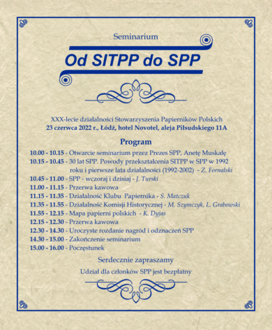 30 lat SPP - program 