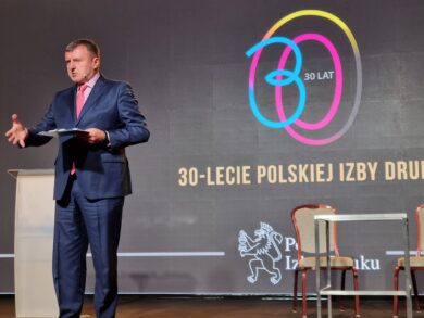 Jacek Kusmierczyk -Prezes Polska Izba Druku na scenie Jacek Kuśmierczyk - Prezes Polskiej Izby Druku
