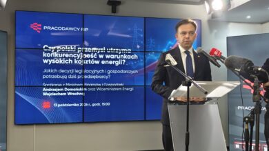Czy przemysł utrzyma konkurencyjność w warunkach wysokich kosztów energii? - spotkanie w siedzibie Pracodawców Rzeczypospolitej Polskiej z udziałem SPP
